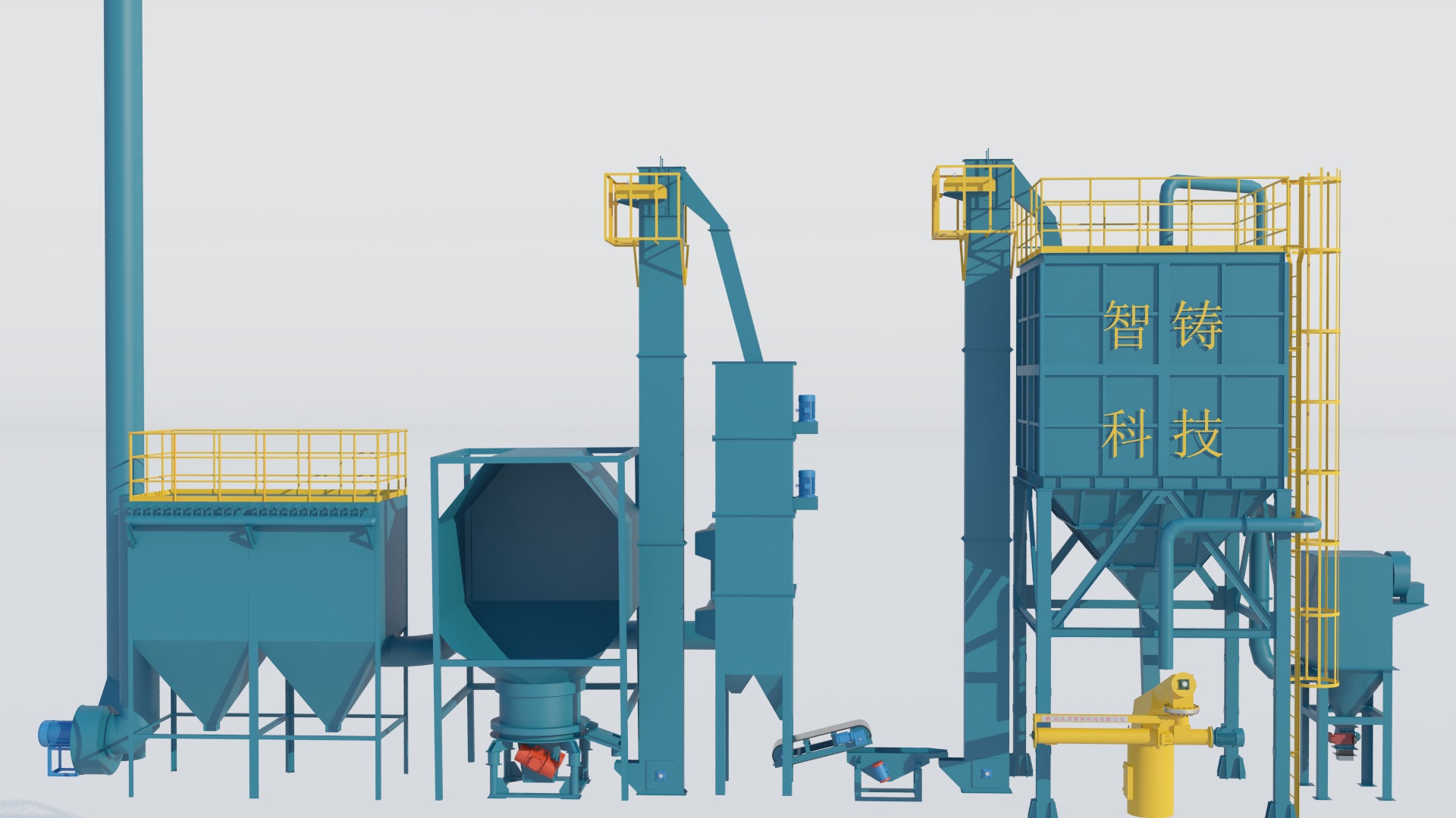 树脂砂生产线设备实拍