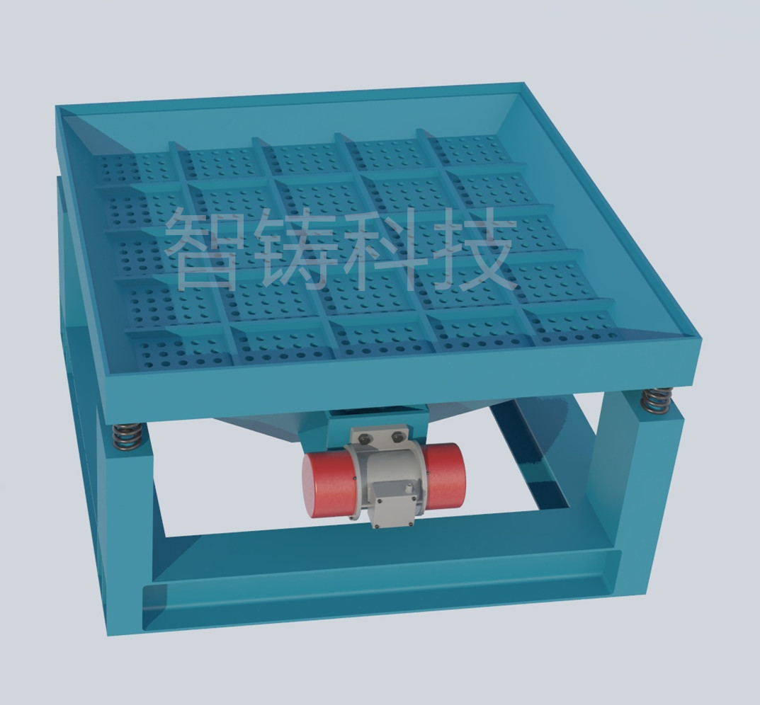 树脂砂生产线震动落砂机实拍