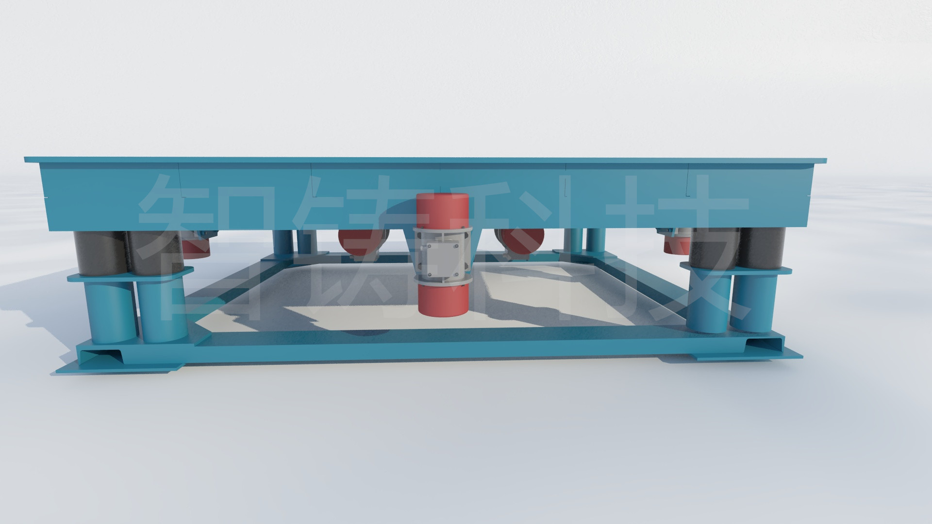 树脂砂生产线三维震实台实拍